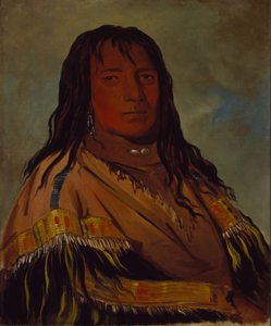 Chá-tee-wah-née-che, Bez srdce, náčelník kmene Wah-ne-watch-to-nee-nah od George Catlin