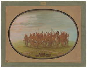Dance to the Berdache - Saukie od George Catlin