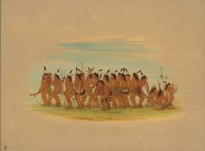 Psí tanec - Siouxové, 1861. od George Catlin