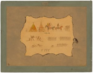 Faksimile šajenského roucha od George Catlin