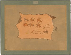 Faksimile doktorského roucha Pawnee od George Catlin
