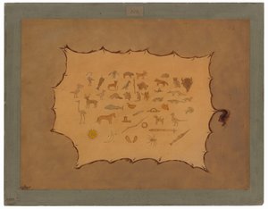 Faksimile róby Odžibbewayů od George Catlin
