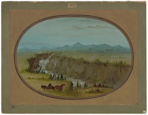 Falls of the Snake River od George Catlin