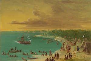 První plavba Griffina na Erijském jezeře. 7. srpna 1679, 18471848. od George Catlin