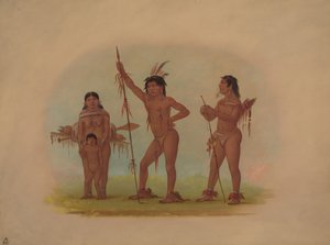 Čtyři indiáni Mura, 18541869. od George Catlin