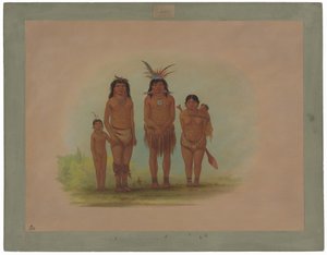 Čtyři indiáni Sepibo od George Catlin