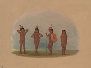 Čtyři děti Zurumati, 18541869. od George Catlin