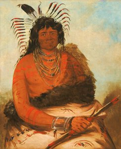 Háh-nee, Bobr, bojovník od George Catlin