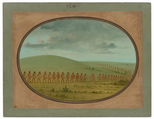 Soubor indiánů - Iowa od George Catlin