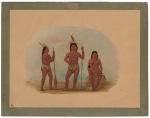Náčelník Klahoquaht, jeho žena a syn od George Catlin