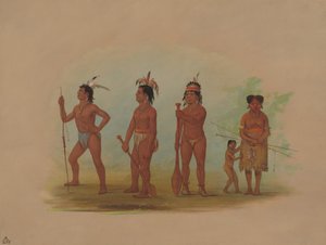 Clatsop Indians, 18551869. od George Catlin