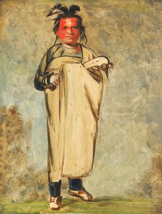 Káw-kaw-ne-chóo-a, a Brave, 1828. od George Catlin