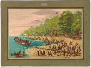 Vypuštění Griffina. července 1679 od George Catlin