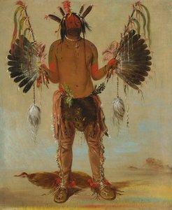 Mah-tó-he-ha, starý medvěd, medicinman, 1832. od George Catlin