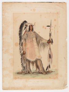 Mah-to-toh-pa, náčelník Mandanů od George Catlin