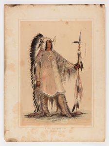 Mah-to-toh-pa, náčelník Mandanů od George Catlin