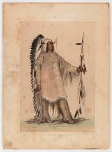 Mah-to-toh-pa, náčelník Mandanů od George Catlin