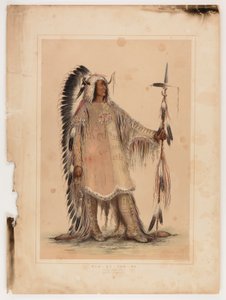 Mah-to-toh-pa, náčelník Mandanů od George Catlin
