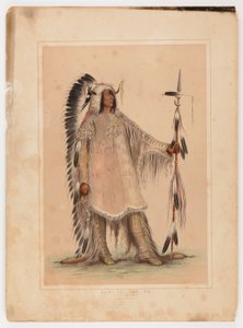 Mah-to-toh-pa, náčelník Mandanů od George Catlin