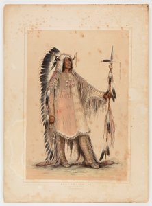 Mah-to-toh-pa, náčelník Mandanů od George Catlin