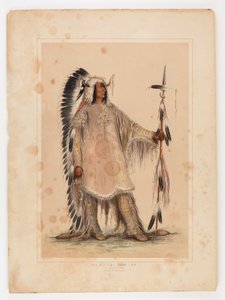 Mah-to-toh-pa, náčelník Mandanů od George Catlin