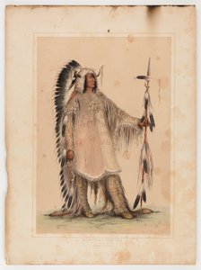 Mah-to-toh-pa, náčelník Mandanů od George Catlin