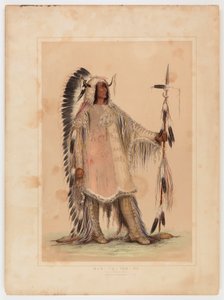 Mah-to-toh-pa, náčelník Mandanů od George Catlin