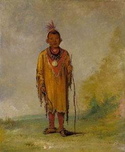 Me-sóu-wahk, Jelení vlasy, Oblíbený syn Kee-o-kúk od George Catlin