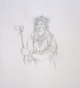 Men-son-se-a (Lefthand) 1852 od George Catlin