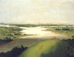 Ústí řeky Platte, 900 mil nad St. Louis, 1832.
