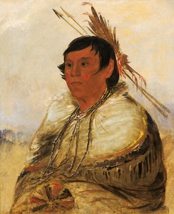 Ni-a-có-mo, Fix With the Foot, a Brave, 1830. od George Catlin