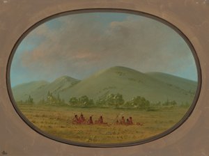 Nishnabotana Bluffs, Upper Missouri, 18611869. od George Catlin