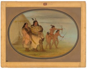 Odžibbewayští indiáni od George Catlin