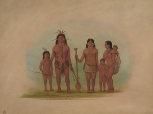 Orejona šéf a rodina, 18541869. od George Catlin