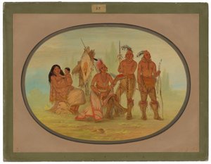 Osage indiáni od George Catlin