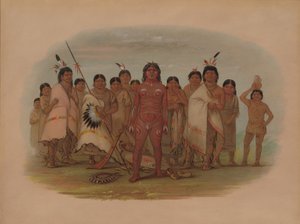 Paint Me - Apachee, 18551869. od George Catlin