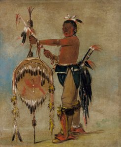Pash-ee-pa-hó, Malý bodající náčelník, ctihodný náčelník Sauků od George Catlin