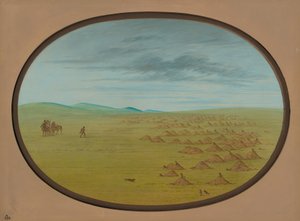 Prairie Dog Village, 18611869. od George Catlin