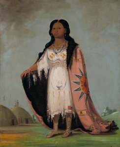 Pšán-šoa, Sladce vonící tráva, Dvanáctiletá dcera Krvavé ruky od George Catlin