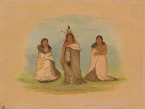 Puncah Indians, 1861. od George Catlin