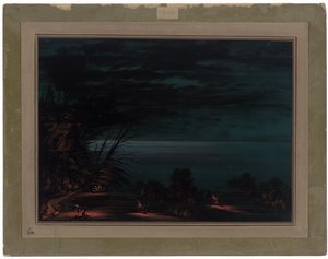 Lov lososů na udici - Ottowas od George Catlin