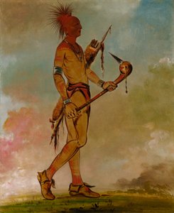 Shin-ga-wás-sa, Handsome Bird (Hezký pták) od George Catlin