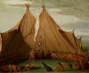 Sioux Dog Feast od George Catlin