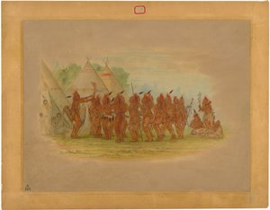 Tanec otroků - Saukie od George Catlin