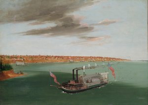 St. Louis od řeky dolů od George Catlin