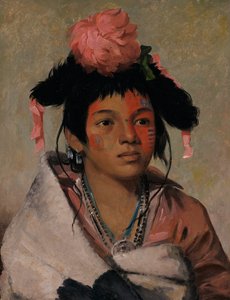 Tcha-cauk-o-ko-maugh, velký náčelník, chlapec, od George Catlin
