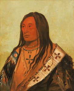Táh-zee-keh-dá-cha, Roztrhané břicho, vážený statečný, 1832. od George Catlin