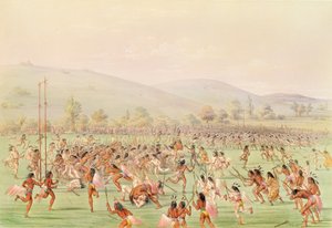 The Indian Ball Game, c.1832 od George Catlin