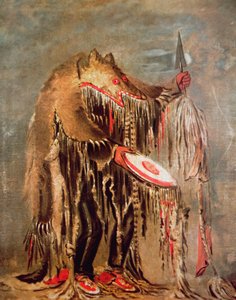 The White Buffalo, c.1840 (olej na plátně) od George Catlin