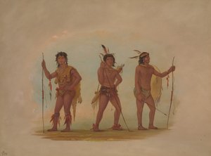 Tři témata Muži, od George Catlin